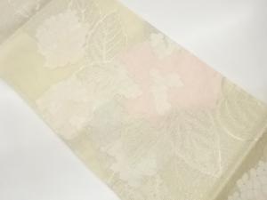 未使用品　絽紫陽花模様織出し袋帯